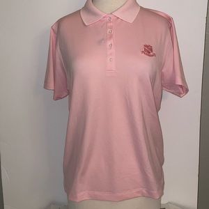 DriWay Ladies Short Sleeve Pink Polo Golf Tennis Pickelball Top NWT